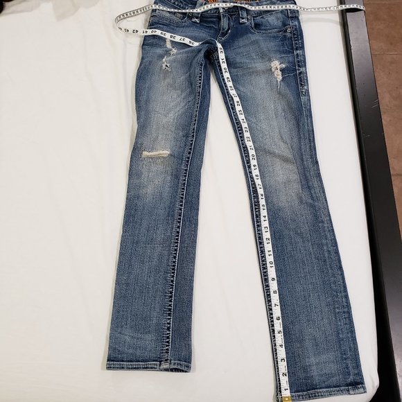 ROCK REVIVAL "ALIVIA" Straight Leg Jeans size 27 - Picture 4 of 6